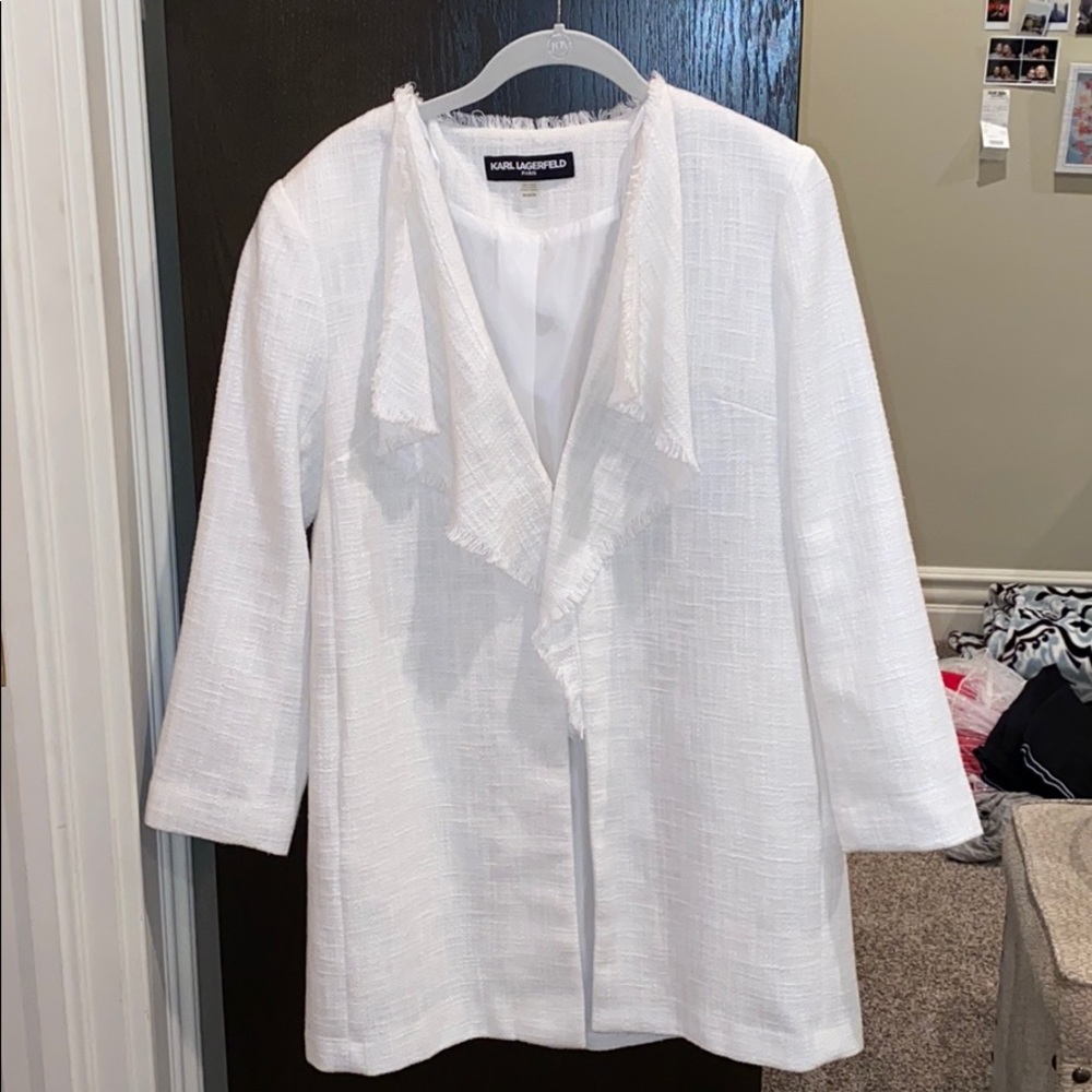 Karl Lagerfield White Blazer